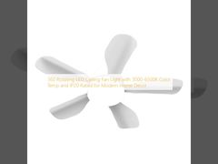 360 Rotating LED Ceiling Fan Light with 3000-6500K Color Temp and IP20 Rated for Modern Home Decor